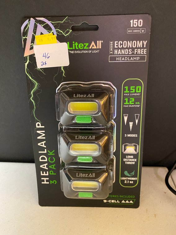 (2x) 3pk Litezall Headlamp