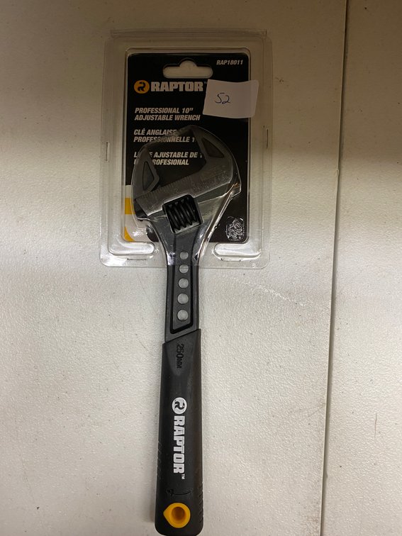 Raptor Professional 10" Adj. Wrench