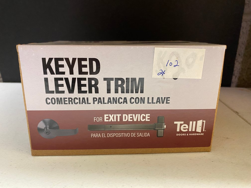 (2x) Keyed Lever Trim