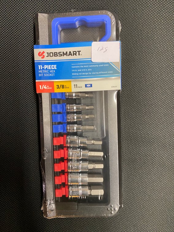 11pc Metric Hex Bit Socket Set 1/4 & 3/8"" Drive