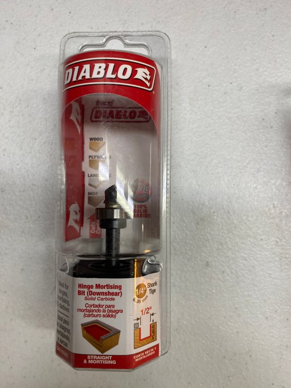 Diablo 1/2" Hinge Mortising Bit