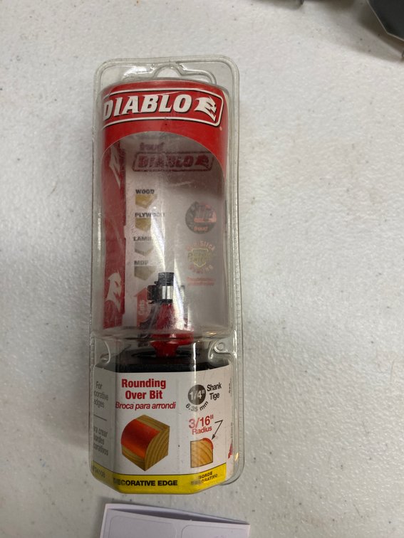 Diablo 3/16" Rounding Over Bit