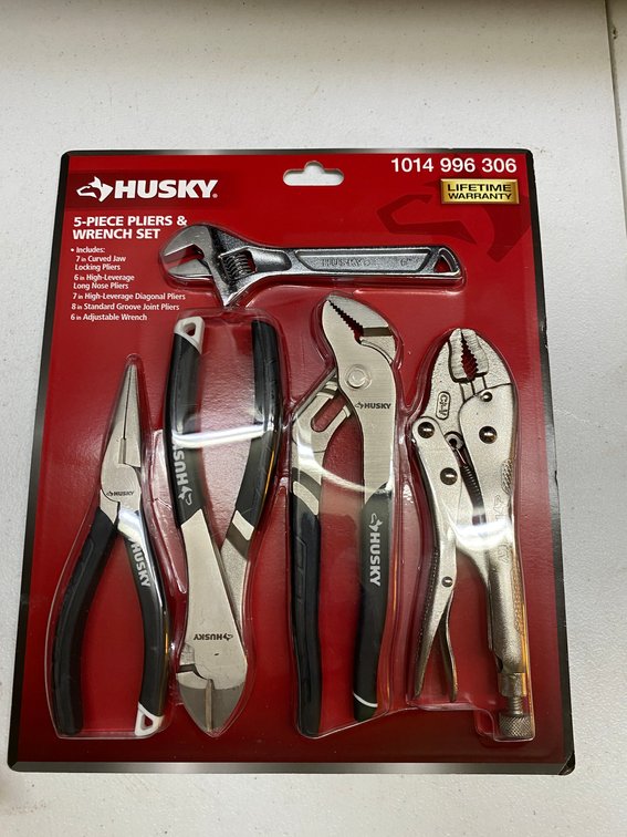 Husky 5pc. Pliers & Wrench Set