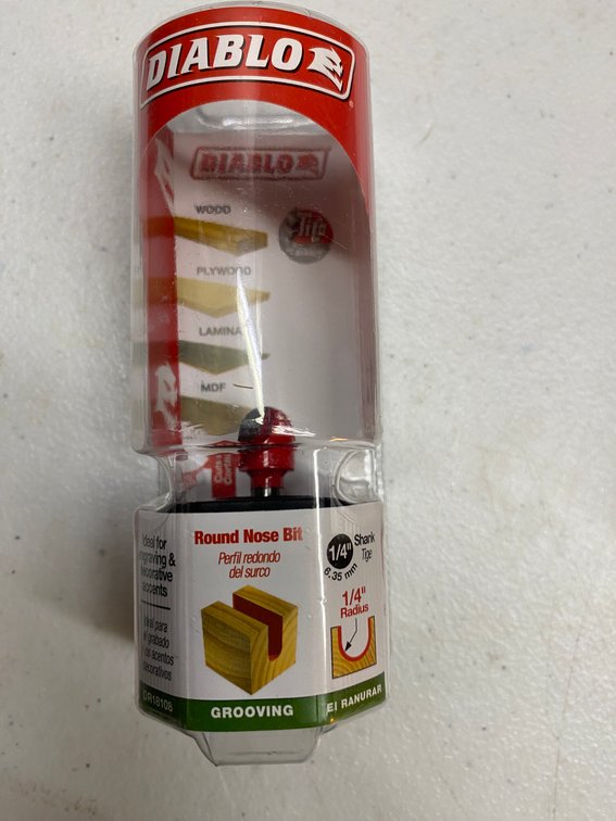 (2x)Diablo 1/4" Round Nose Bit