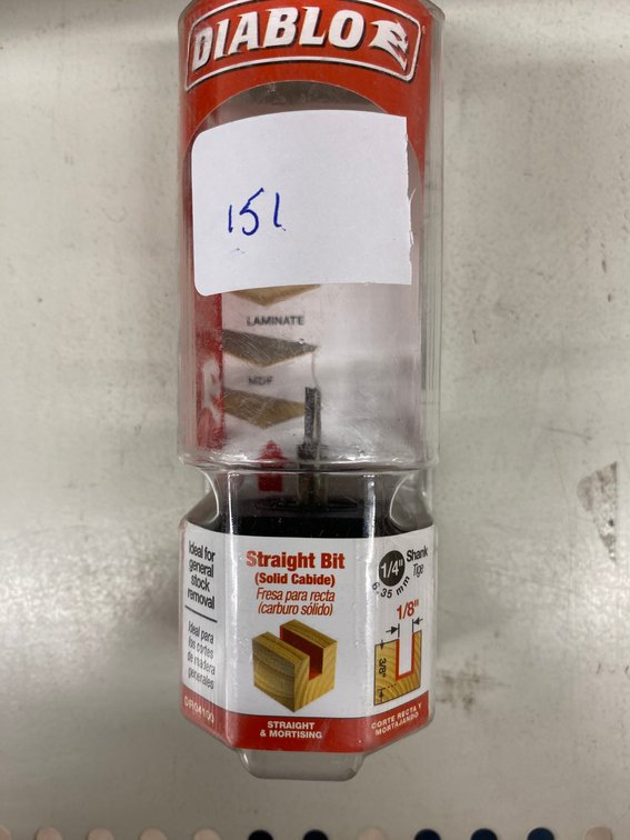 Diablo 1/8" Straight Bit