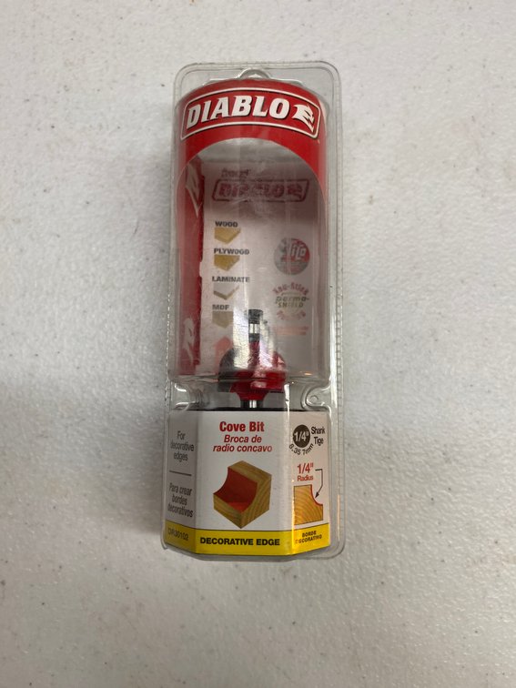 (2x)Diablo 1/4" Cove Bit