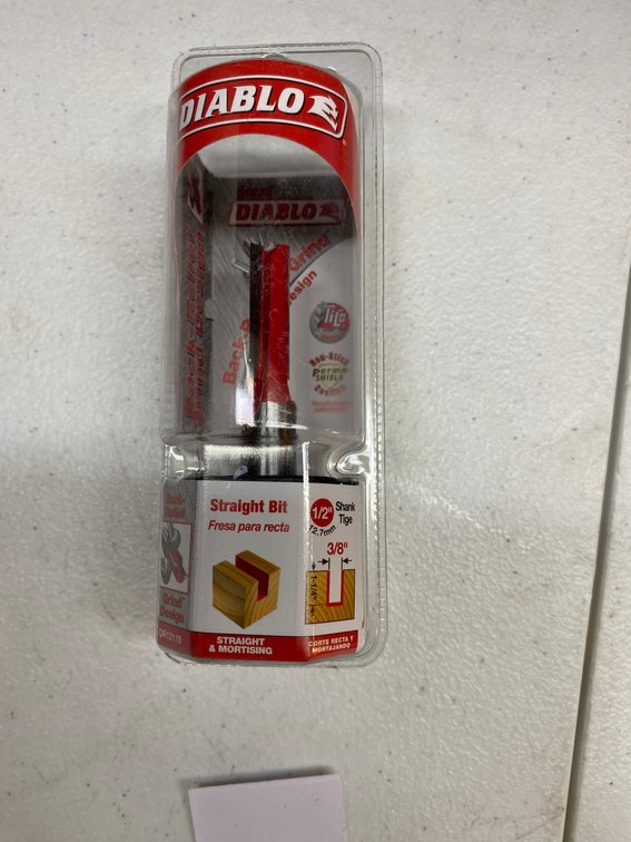 (2x)Diablo 3/8" Straight Bit