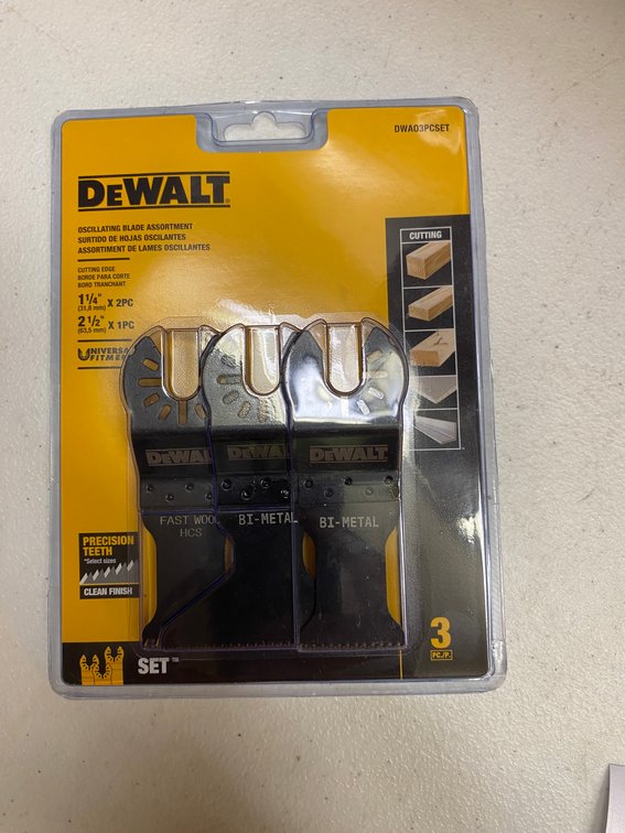 DeWALT 3pk Oscillating Blade Assortment