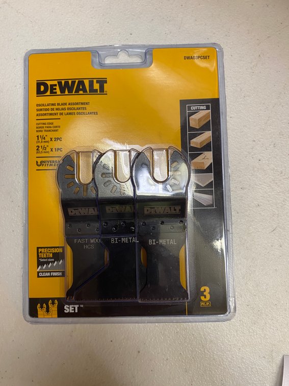 (2x)DeWALT 3pk Oscillating Blade Assortment