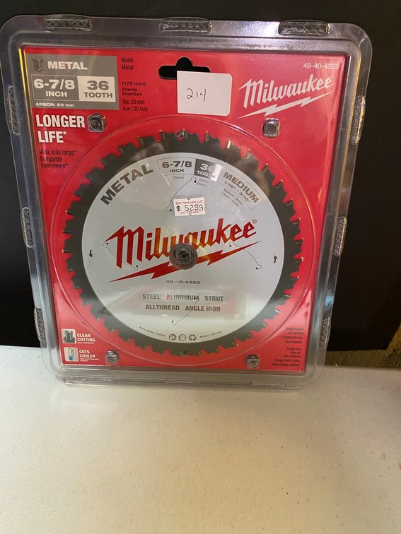 (2x) Milwaukee 6 7/8" 36 Tooth  Saw Blade