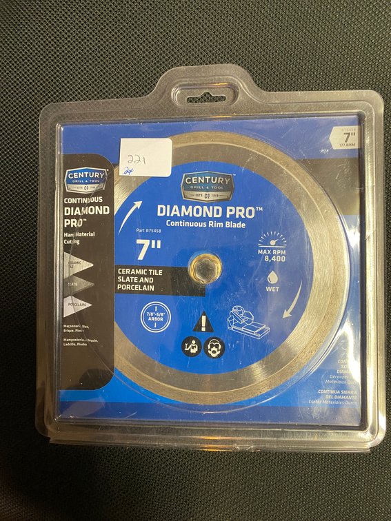(2x) Century 7" Diamond Pro Saw Blades