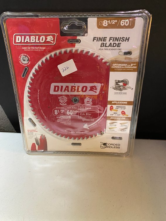 Diablo 8 1/2" 60T Saw Blade