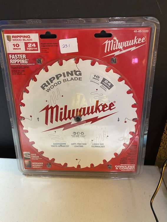 Milwaukee 10" 24T Saw Blade