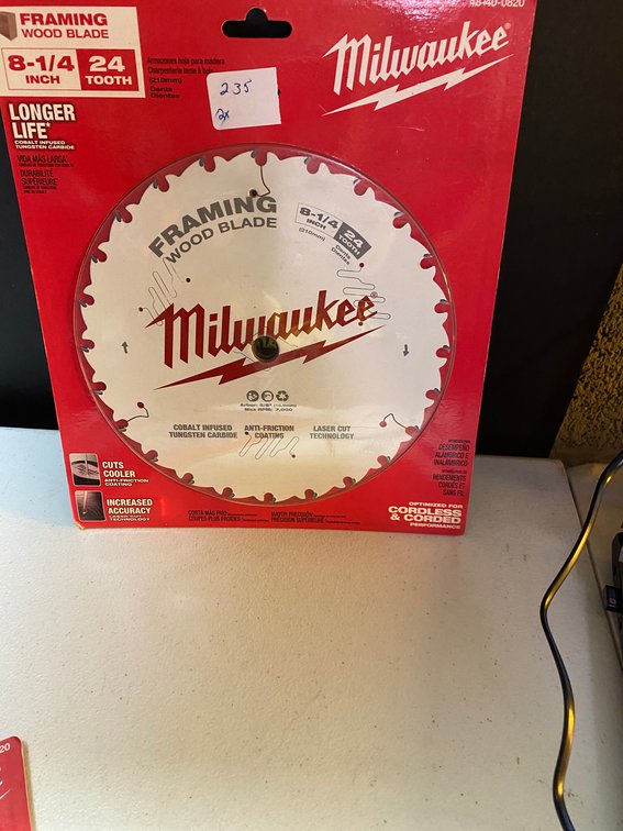 (2x) Milwaukee 8 1/4" 24T Saw Blade