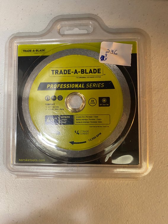 (3x) Trade a Blade 4 1/2" Saw Blade