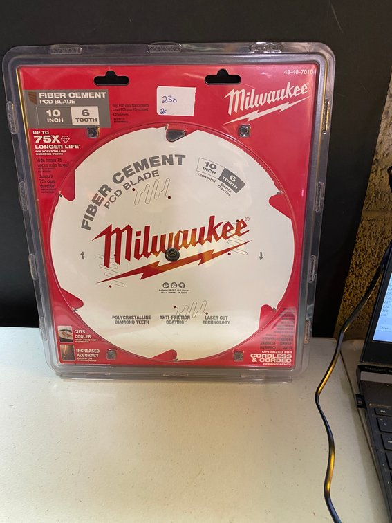 (2x) Milwaukee 10" 6T Saw Blade