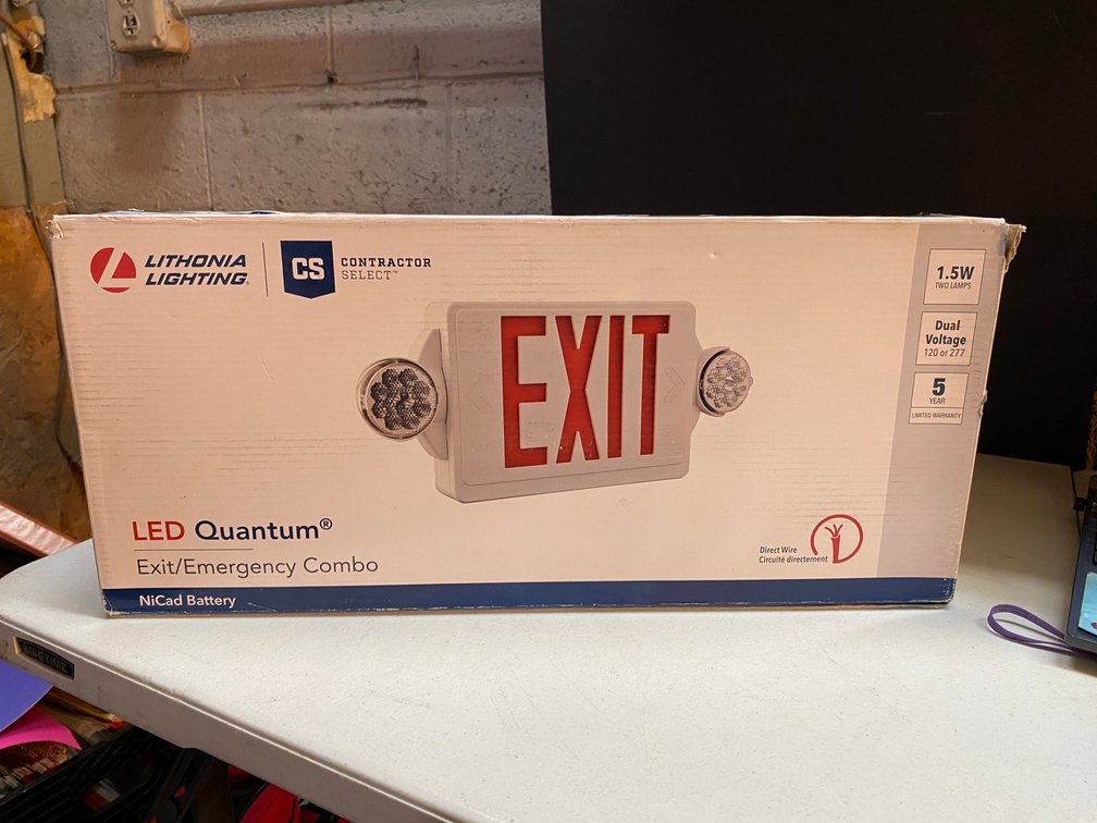 (2x)LED Exit Emergency Light