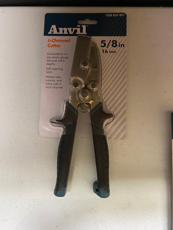Anvil 5/8" J-Channel Cutter