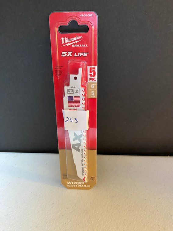Milwaukee 5pk. 6" Wood  Sawzall Blades