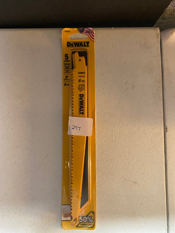 DeWALT 5pc 9" Recip. Saw Blade 6TPI