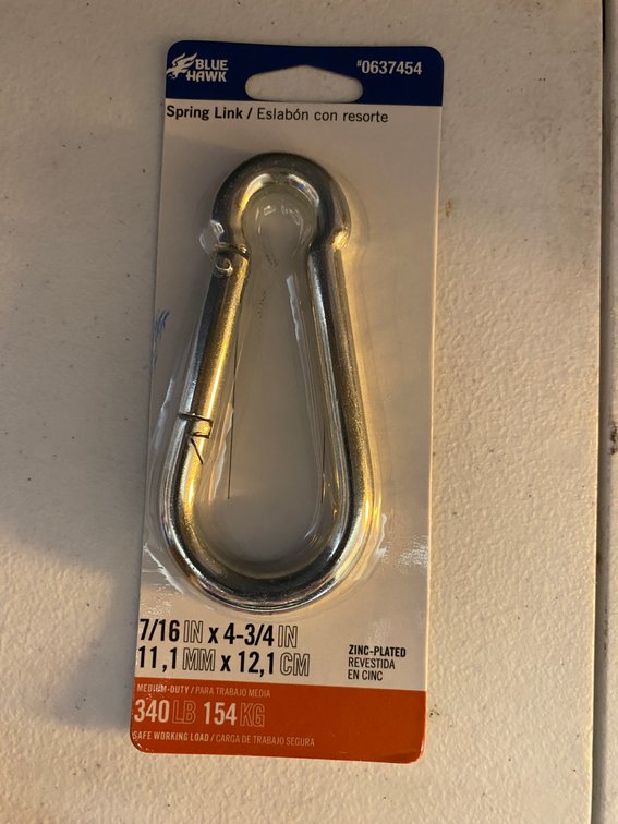 (4x) 7/16"x4 3/4" Spring Link