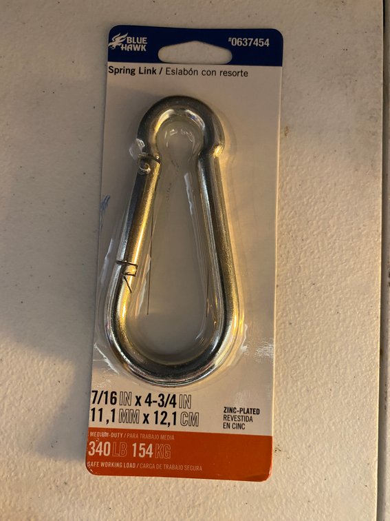 (4x) 7/16"x4 3/4" Spring Link