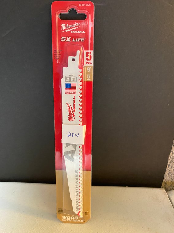 Milwaukee 5pk. 9" Wood  Sawzall Blades