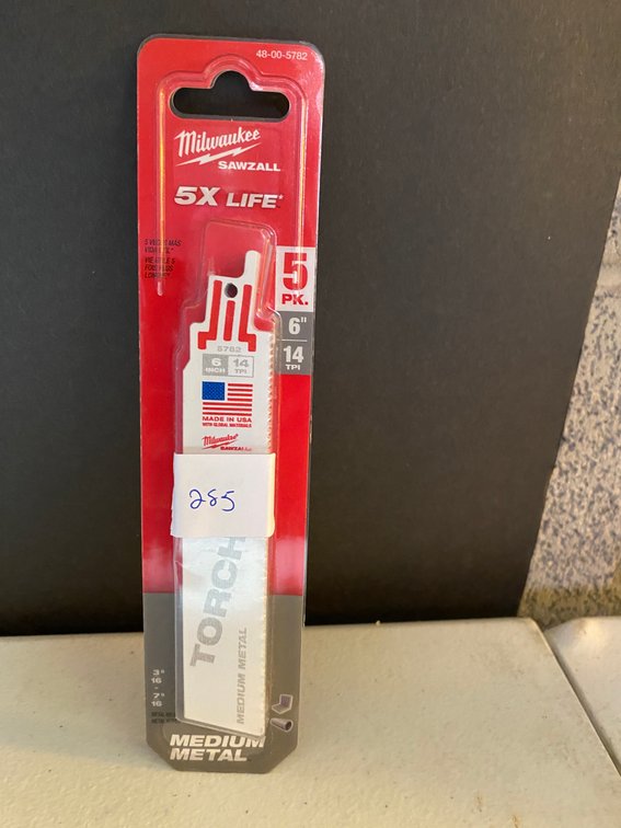 Milwaukee 5pk. 6" Metal Sawzall Blades