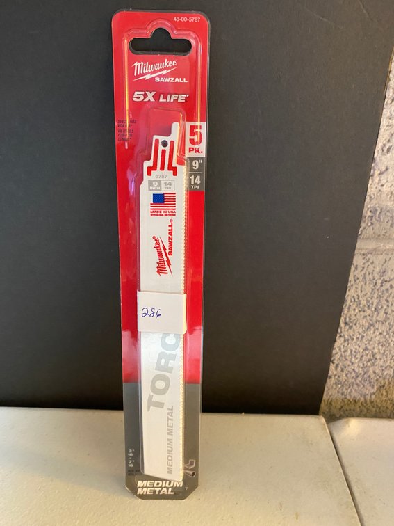 Milwaukee 5pk. 9" Metal Sawzall Blades