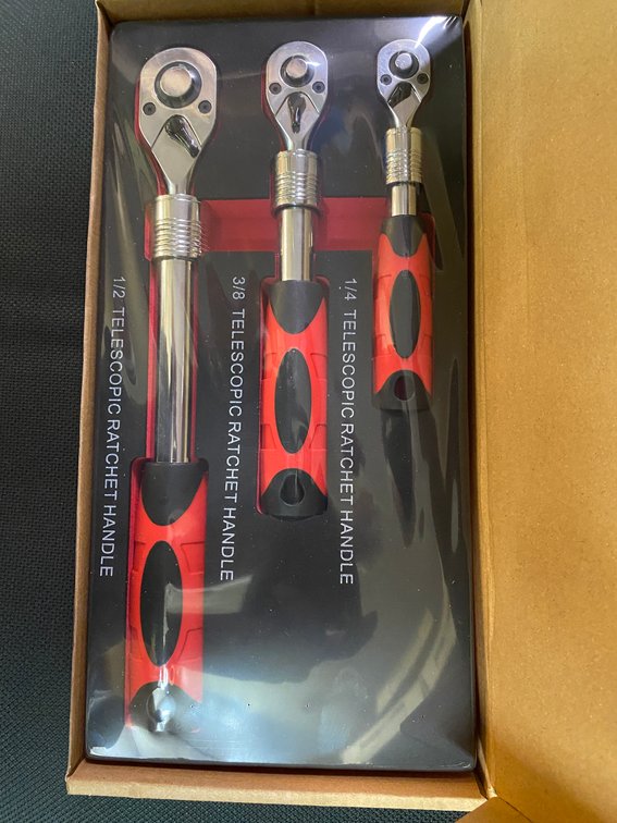 New Goliath Industrail Tools 3pc Professional Ratchet Set