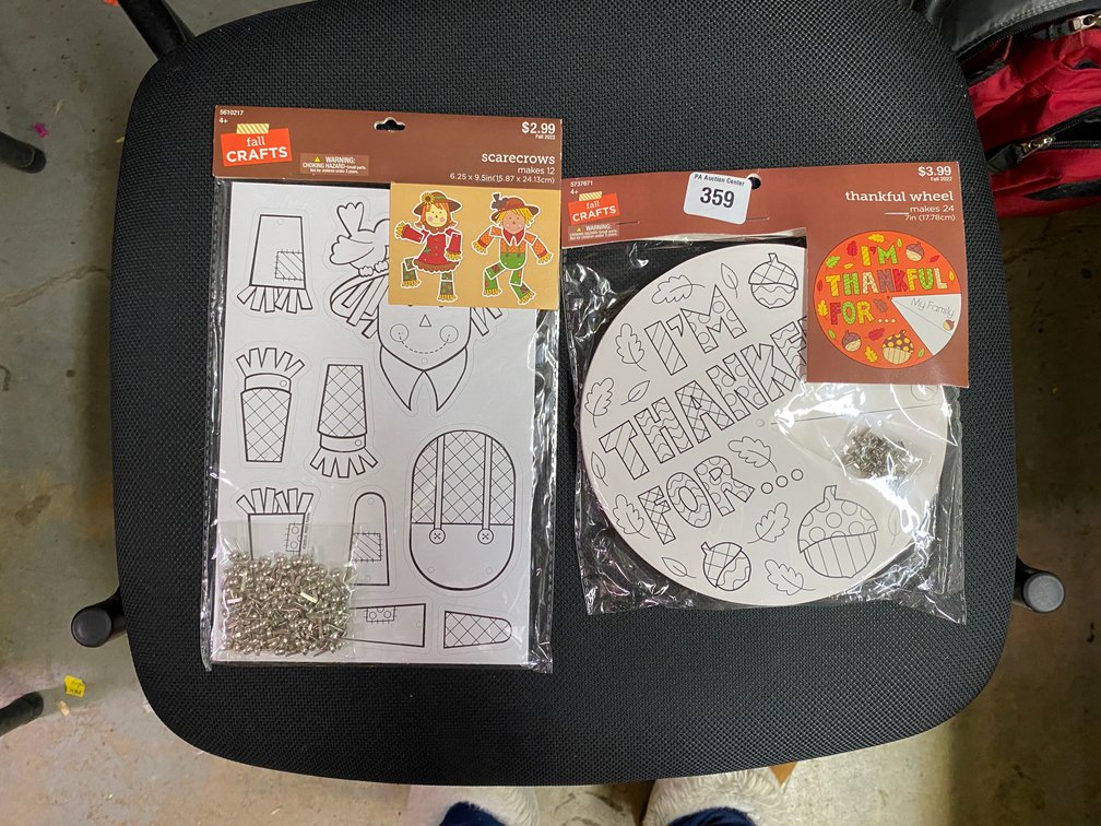 New 12pc & 24pc Fall Crafts