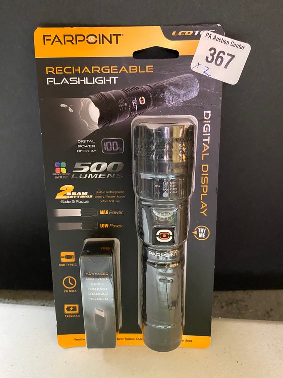 (2x) Rechargeable Flashlight
