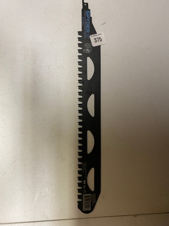 New Spyder 18" Carbide Tipped Recip. Saw Blade