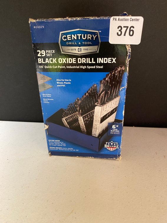 New 29pc. Black Oxide Drill Index