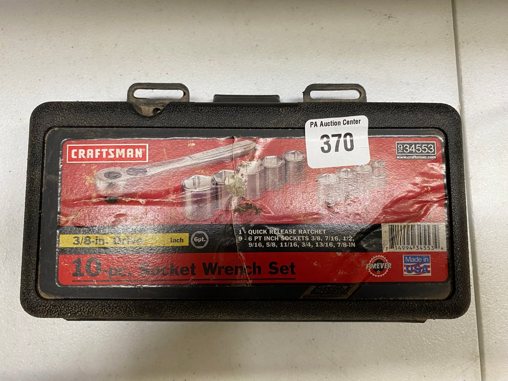 Craftsman USA 10pc Socket Wrench Set