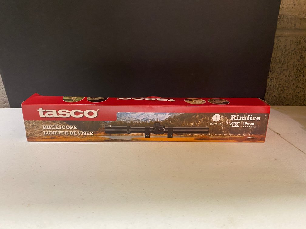 (4x)New Tasco 4X 15mm Riflescope
