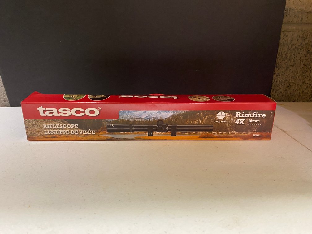 New Tasco 4X 15mm Riflescope