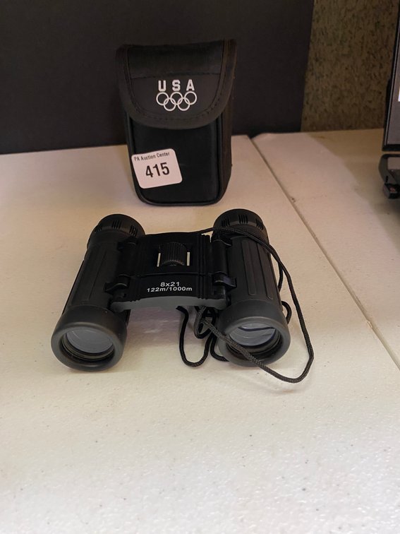 8x21 Compact Folding Binoculars