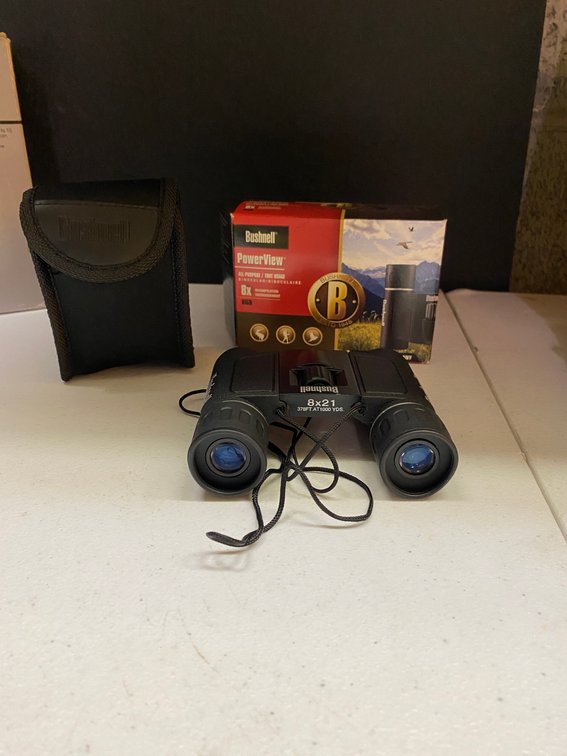 8x21 Bushnell Compact Folding Binoculars