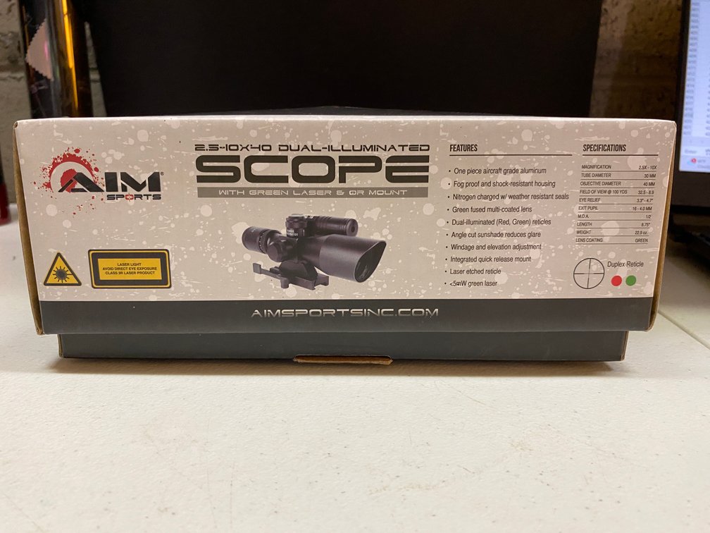 2.5-10x40 Dual Illuminated Scope