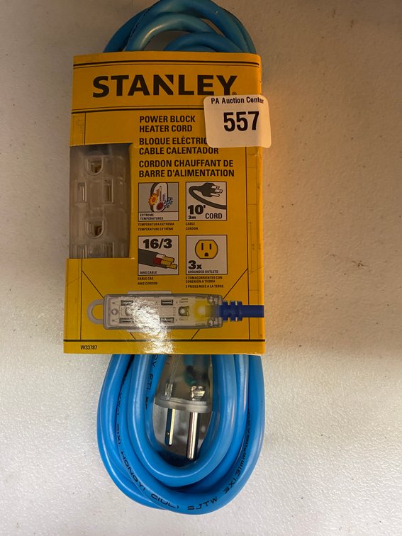 New Stanly 10' Power Block Heater Cord
