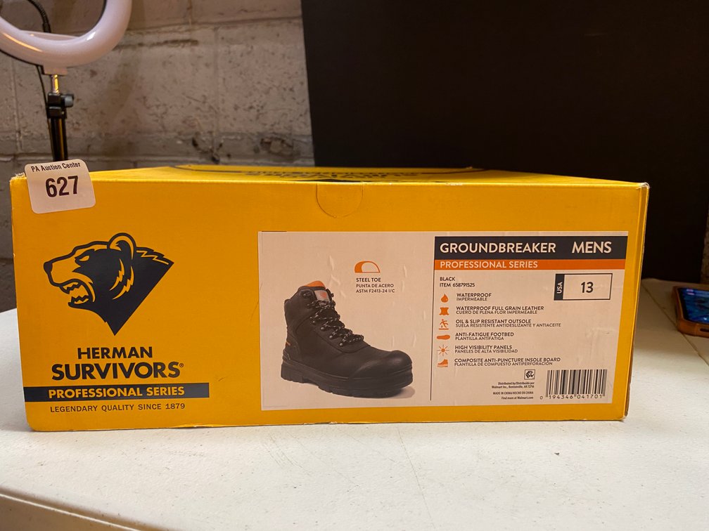 New Herman Survivors Sz 13 Steel Toe Boots