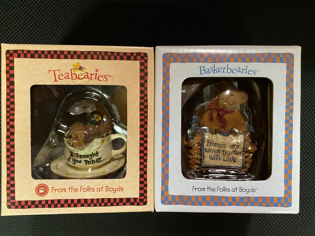 Teabearies & Basketbearies Mini  Boyds Bear Collections