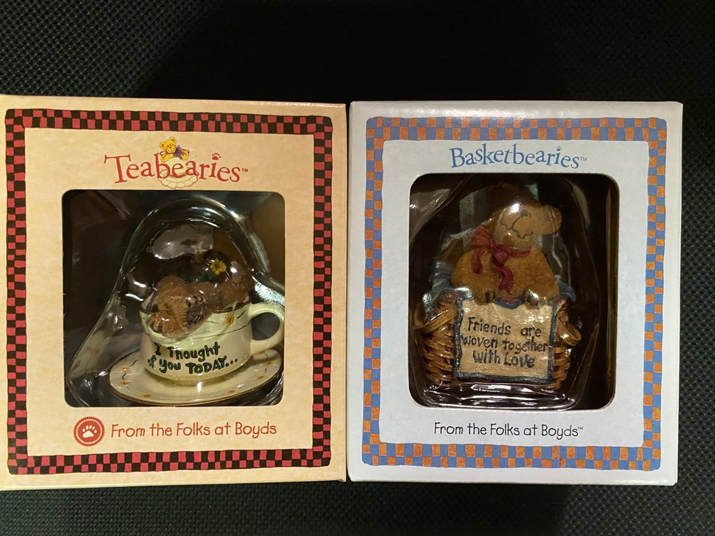 Teabearies & Basketbearies Mini  Boyds Bear Collections