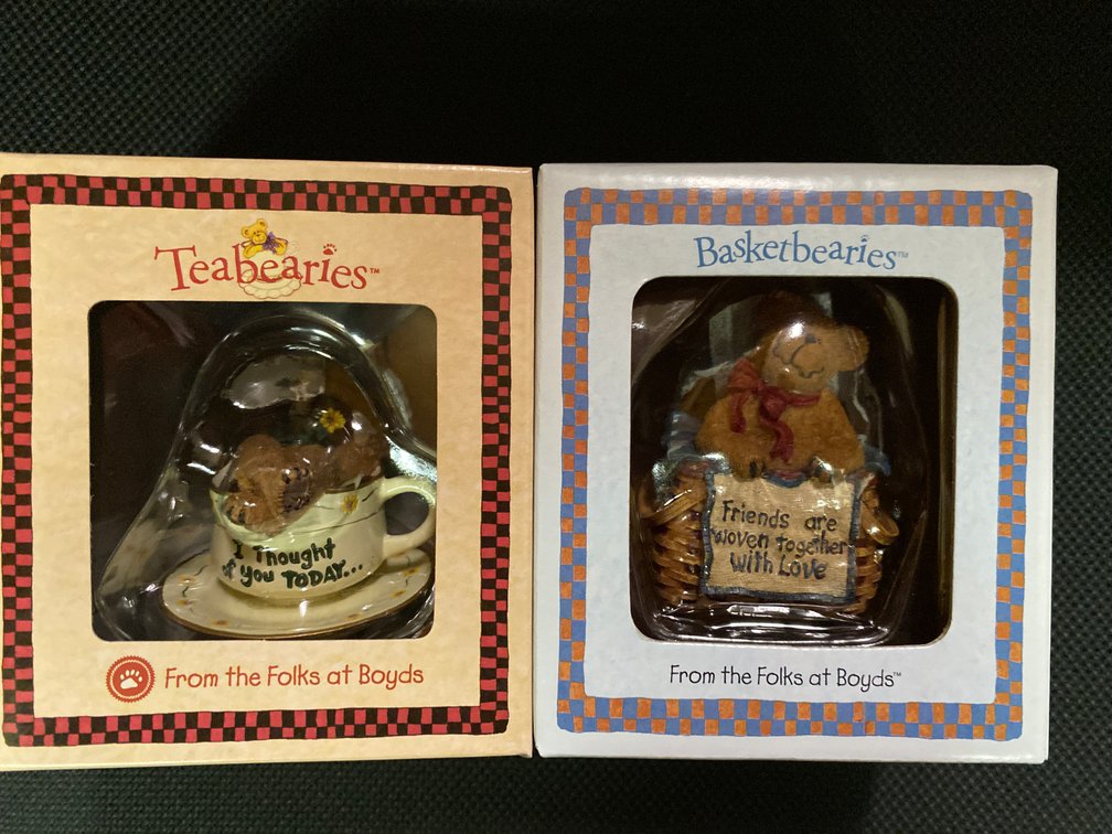 Teabearies & Basketbearies Mini  Boyds Bear Collections