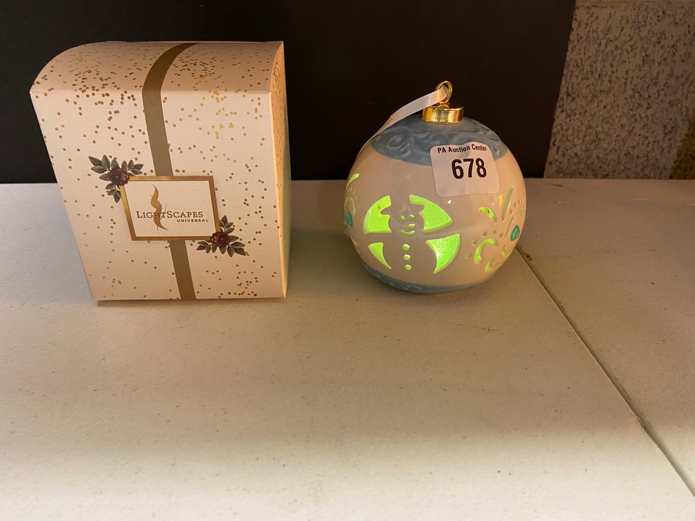 Lightscapes Ceramic Cutwork LED Holiday Ornament