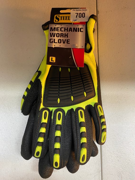 (2x)Steelton Mechanic Lg Work Gloves