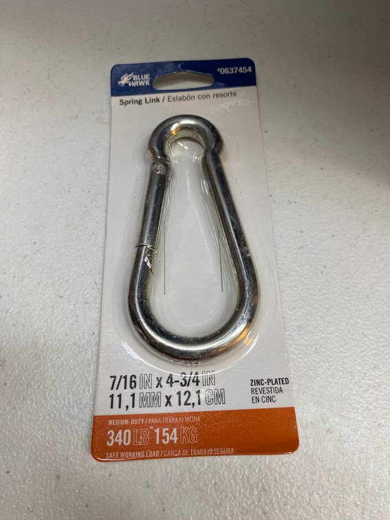 (2x) 7/16"x 4 3/4" Spring Link