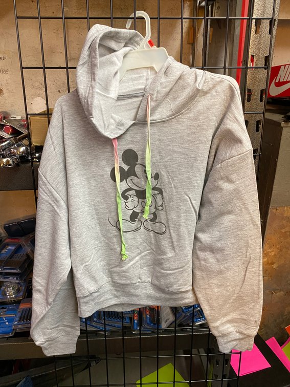 New Disney Mickey Mouse Hoodie Sz YTH 19