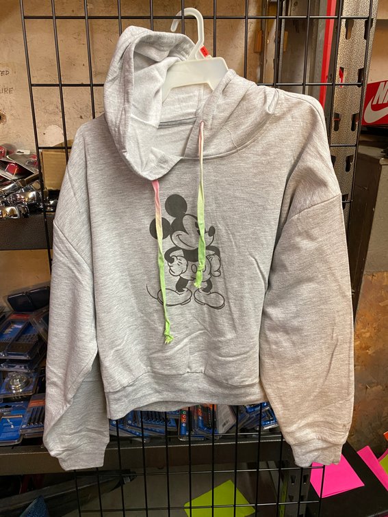 New Disney Mickey Mouse Hoodie Sz YTH 19